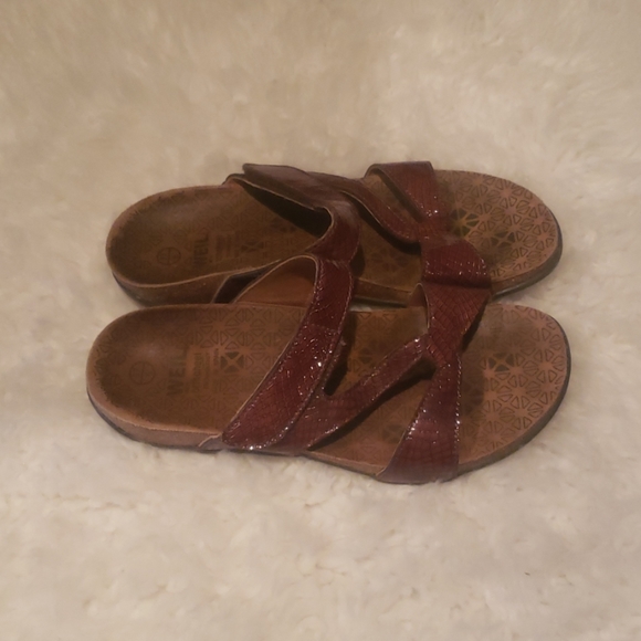 Dr Weil Faith brown slip on sandals slides 6/37 - Picture 6 of 6